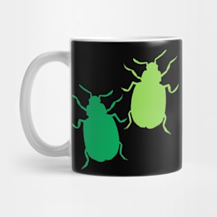 Green Beetle Bugs Mug